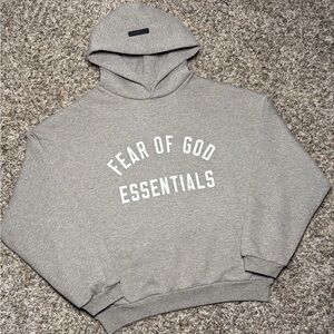 Light Heather Grey Essentials Hoodie